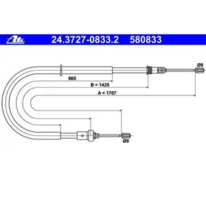 ATE 24.3727-0833.2 Bremsseil