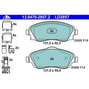 ATE 13.0470-2857.2 Ceramic Belagsatz ATE 13.0470-2857.2 Ceramic Belagsatz