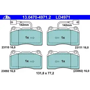 ATE 13.0470-4971.2 Ceramic Belagsatz