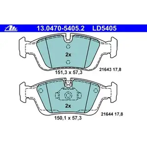 ATE Bremsenset Scheiben 300 mm Ceramic Bremsbel&auml;ge Warnkontakt vorn 3er E46