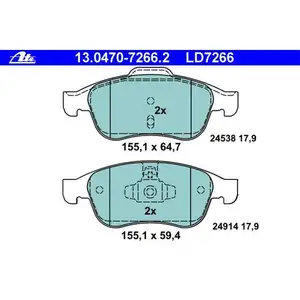ATE Bremsenset Bremsscheiben Ø280 belüftet Bremsbeläge Ceramic vorn Dacia Duster ATE Bremsenset Bremsscheiben Ø280 belüftet Bremsbeläge Ceramic vorn Dacia Duster
