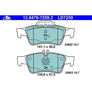 ATE Bremsenset Scheiben Ø300 belüftet Beläge Ceramic WK hi Mercedes E-Klasse CLS ATE Bremsenset Scheiben Ø300 belüftet Beläge Ceramic WK hi Mercedes E-Klasse CLS