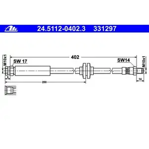 ATE 24.5112-0402.3 Bremsschlauch