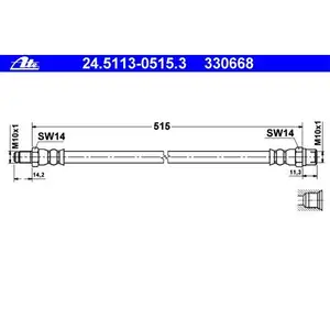 ATE 24.5113-0515.3 Bremsschlauch