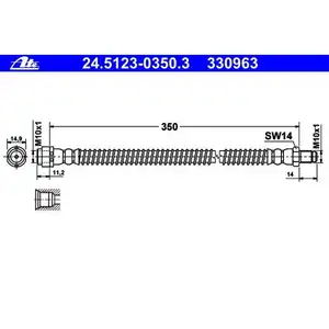 ATE 24.5123-0350.3 Bremsschlauch