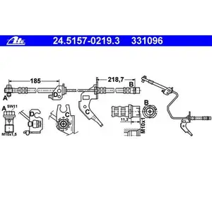 ATE 24.5157-0219.3 Bremsschlauch