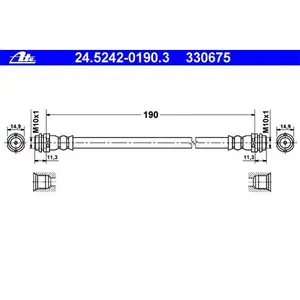 ATE 24.5242-0190.3 Bremsschlauch ATE 24.5242-0190.3 Bremsschlauch