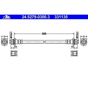 ATE 24.5279-0300.3 Bremsschlauch ATE 24.5279-0300.3 Bremsschlauch