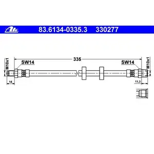 ATE 83.6134-0335.3 Bremsschlauch