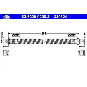 ATE 83.6220-0296.3 Bremsschlauch