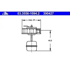 ATE 03.3556-1094.2 Beh.-Verschraubung
