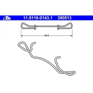 ATE 11.8116-0143.1 Gehaeusehaltefeder ATE 11.8116-0143.1 Gehaeusehaltefeder