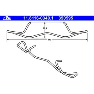 ATE 11.8116-0340.1 Gehaeusehaltefeder ATE 11.8116-0340.1 Gehaeusehaltefeder