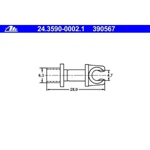 ATE 24.3590-0002.1 BREMSROHRHALTER