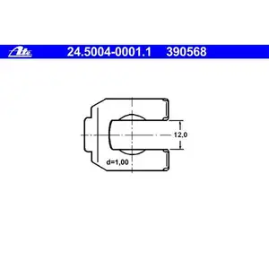 ATE 24.5004-0001.1 SCHLAUCHHALTER ATE 24.5004-0001.1 SCHLAUCHHALTER