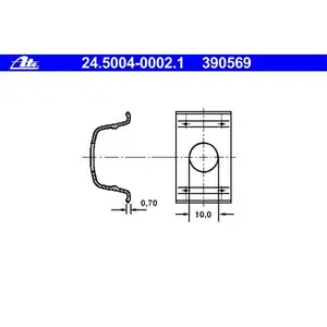 ATE 24.5004-0002.1 SCHLAUCHHALTER