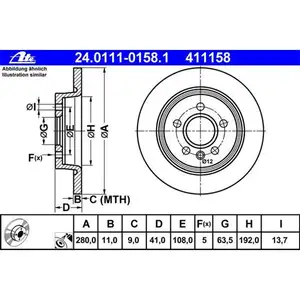ATE 24.0111-0158.1 Bremsscheiben 2 St&uuml;ck VOLVO
