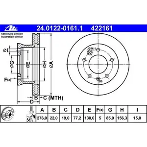 ATE 24.0122-0161.1 Bremsscheiben 2 Stück MERCEDES-BENZ ATE 24.0122-0161.1 Bremsscheiben 2 Stück MERCEDES-BENZ