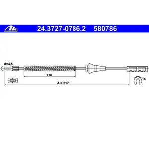 ATE 24.3727-0786.2 Bremsseil ATE 24.3727-0786.2 Bremsseil