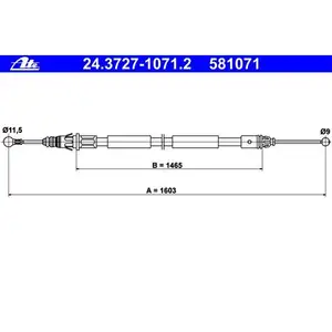 ATE 24.3727-1071.2 Bremsseil
