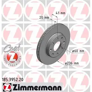 ZIMMERMANN 185.3952.20 Bremsscheiben 2 Stück CHEVROLET ZIMMERMANN 185.3952.20 Bremsscheiben 2 Stück CHEVROLET