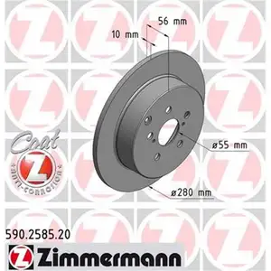 ZIMMERMANN 590.2585.20 Bremsscheiben 2 Stück TOYOTA ZIMMERMANN 590.2585.20 Bremsscheiben 2 Stück TOYOTA