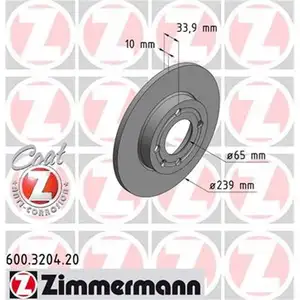 ZIMMERMANN 600.3204.20 Bremsscheiben 2 Stück VW ZIMMERMANN 600.3204.20 Bremsscheiben 2 Stück VW