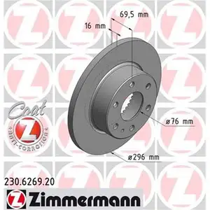 ZIMMERMANN 230.6269.20 Bremsscheiben 2 Stück IVECO ZIMMERMANN 230.6269.20 Bremsscheiben 2 Stück IVECO
