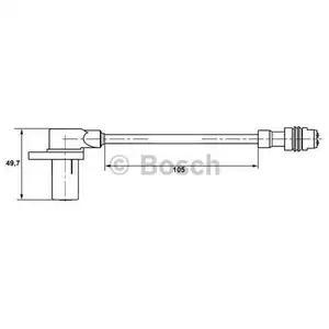 Sensor Raddrehzahl Bosch 0 265 006 344 für Porsche Hinterachse Vorderachse Sensor Raddrehzahl Bosch 0 265 006 344 für Porsche Hinterachse Vorderachse