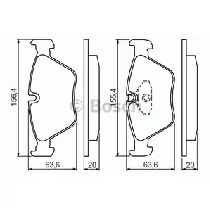BOSCH 0 986 494 007 Bremsbelag