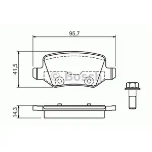 BOSCH 0 986 494 023 Bremsbelagsatz, Scheibenbremse BOSCH 0 986 494 023 Bremsbelagsatz, Scheibenbremse