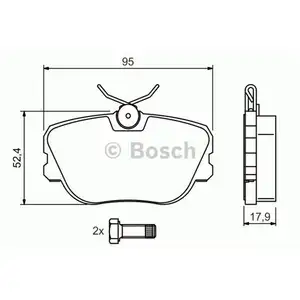 BOSCH 0 986 494 058 Bremsbelagsatz, Scheibenbremse BOSCH 0 986 494 058 Bremsbelagsatz, Scheibenbremse