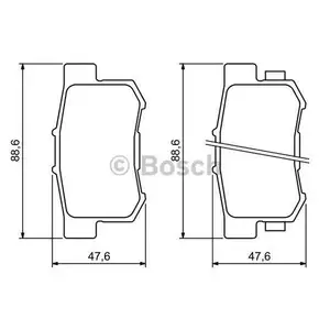 BOSCH 0 986 494 233 Bremsbelagsatz, Scheibenbremse BOSCH 0 986 494 233 Bremsbelagsatz, Scheibenbremse