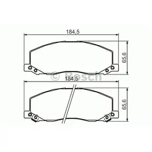 Bremsbelagsatz Scheibenbremse Bosch 0 986 494 298 f&uuml;r Opel f&uuml;r Saab f&uuml;r Vauxhall