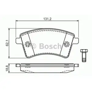 BOSCH 0 986 494 332 Bremsbelagsatz, Scheibenbremse BOSCH 0 986 494 332 Bremsbelagsatz, Scheibenbremse