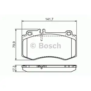 Bremsbelagsatz Scheibenbremse Bosch 0 986 494 405 f&uuml;r Mercedes Benz Vorderachse