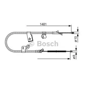 BOSCH 1 987 477 919 Seilzug, Feststellbremse