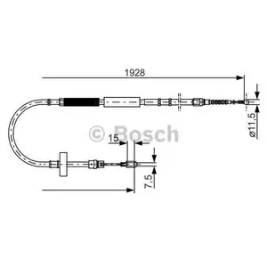 BOSCH 1 987 477 922 Seilzug, Feststellbremse BOSCH 1 987 477 922 Seilzug, Feststellbremse