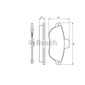 BOSCH 0 986 424 415 Bremsbelagsatz, Scheibenbremse BOSCH 0 986 424 415 Bremsbelagsatz, Scheibenbremse