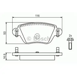 BOSCH 0 986 424 671 Bremsbelagsatz, Scheibenbremse BOSCH 0 986 424 671 Bremsbelagsatz, Scheibenbremse