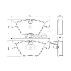 Bremsbelagsatz Scheibenbremse Bosch 0 986 424 767 f&uuml;r Bmw f&uuml;r MG f&uuml;r Rover