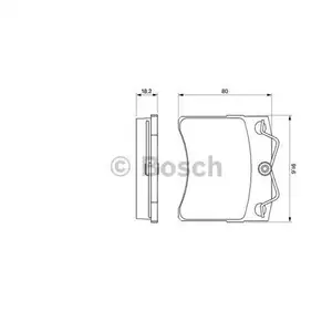 BOSCH 0 986 460 954 Bremsbelagsatz, Scheibenbremse BOSCH 0 986 460 954 Bremsbelagsatz, Scheibenbremse