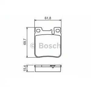 BOSCH 0 986 460 965 Bremsbelagsatz, Scheibenbremse BOSCH 0 986 460 965 Bremsbelagsatz, Scheibenbremse