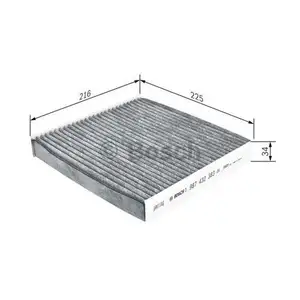 BOSCH 1 987 432 383 Filter, Innenraumluft R 2383