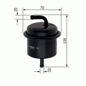 Kraftstofffilter Bosch 0 450 905 986 f&uuml;r Suzuki f&uuml;r Chevrolet