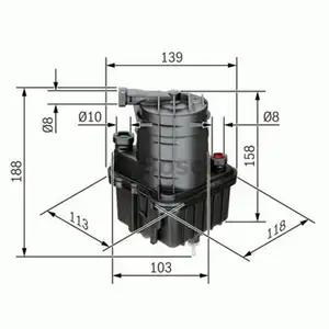 BOSCH 0 450 907 015 Kraftstofffilter N 7015 BOSCH 0 450 907 015 Kraftstofffilter N 7015