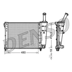 Kühler Motorkühlung Denso DRM09161 für Fiat Kühler Motorkühlung Denso DRM09161 für Fiat