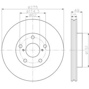 TEXTAR 92139703 Bremsscheiben 2 Stück vorne für TOYOTA TEXTAR 92139703 Bremsscheiben 2 Stück vorne für TOYOTA