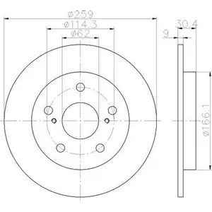 TEXTAR 92164103 Bremsscheiben 2 Stück TOYOTA TEXTAR 92164103 Bremsscheiben 2 Stück TOYOTA