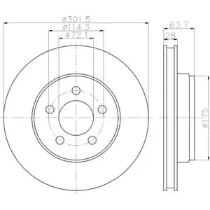 TEXTAR 92203303 Bremsscheiben 2 Stück DODGE TEXTAR 92203303 Bremsscheiben 2 Stück DODGE